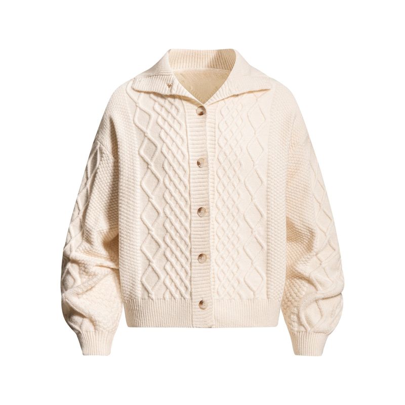 Elora Twist Cable Sweater Cardigan