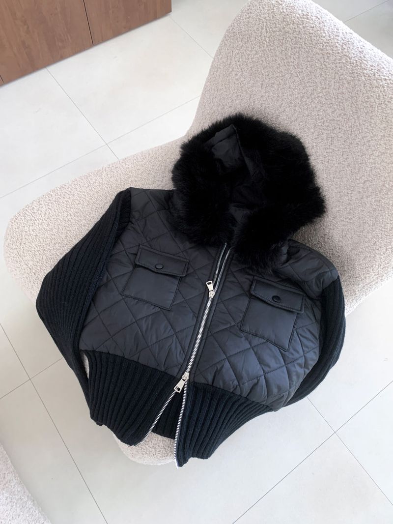 Motion Two-Way Zipper Quilted Knit Padding (3 Colors)