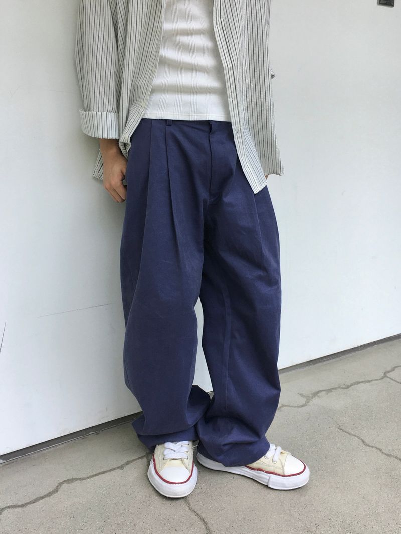 Baker Two-Pintuck Peach Cotton Pants 2C
