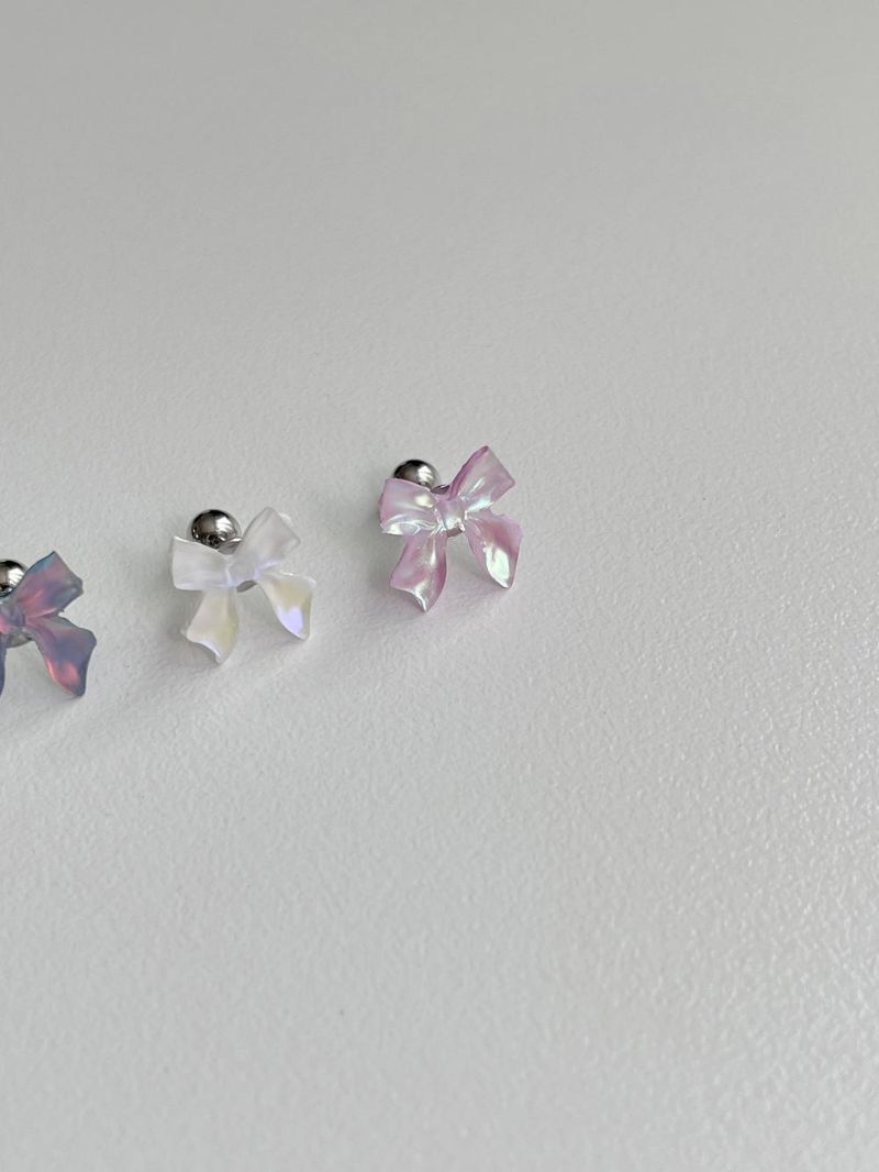 Frill ribbon Aurora piercing / 3 colors