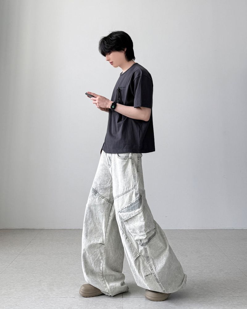 Ditto Gray Balloon Denim