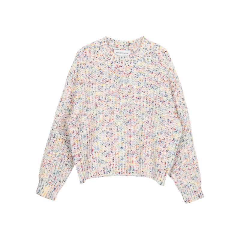 SNOWFLAKE POPCORN SWEATER