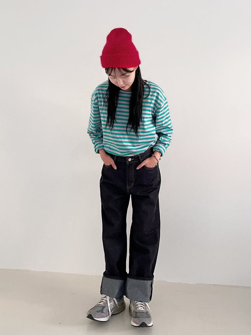 Verdant stripe T-shirts