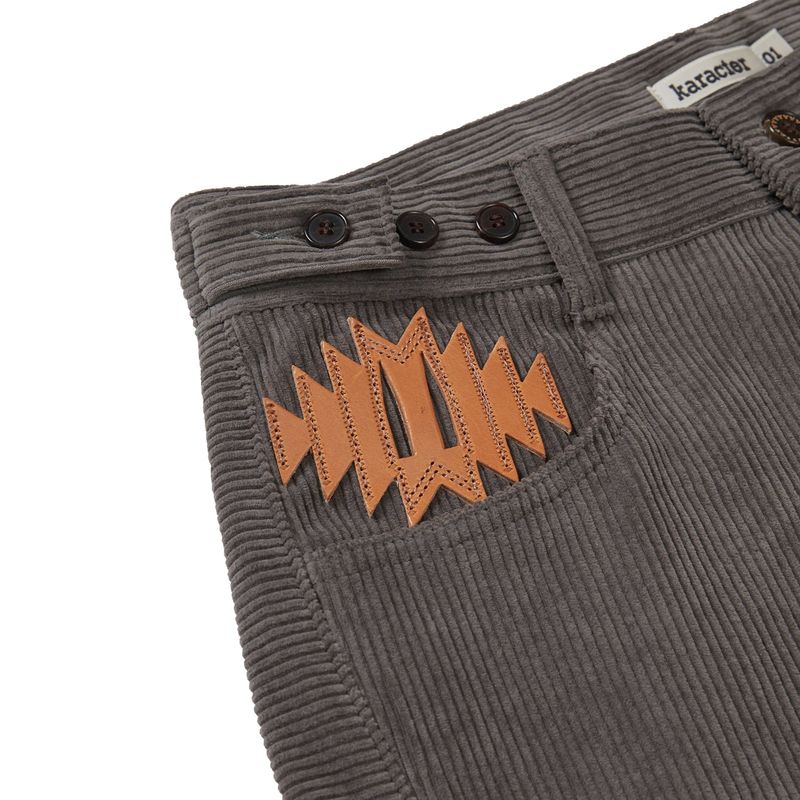 Wonky corduroy pants / Dusty gray