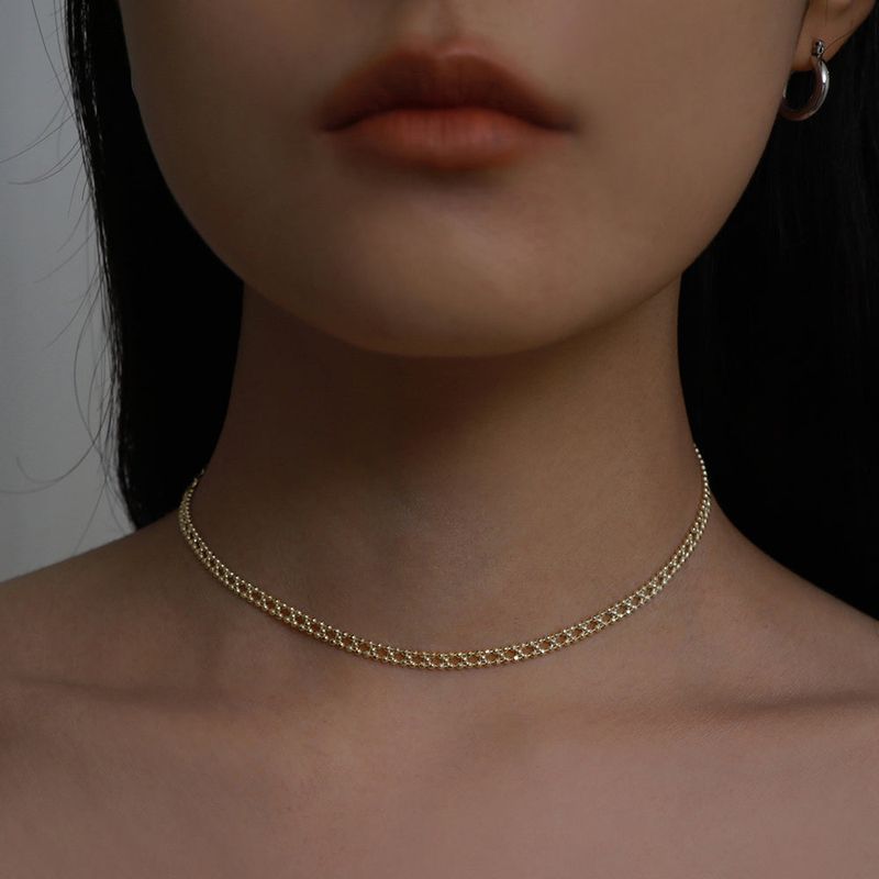 silver fleur necklace (vermeil)
