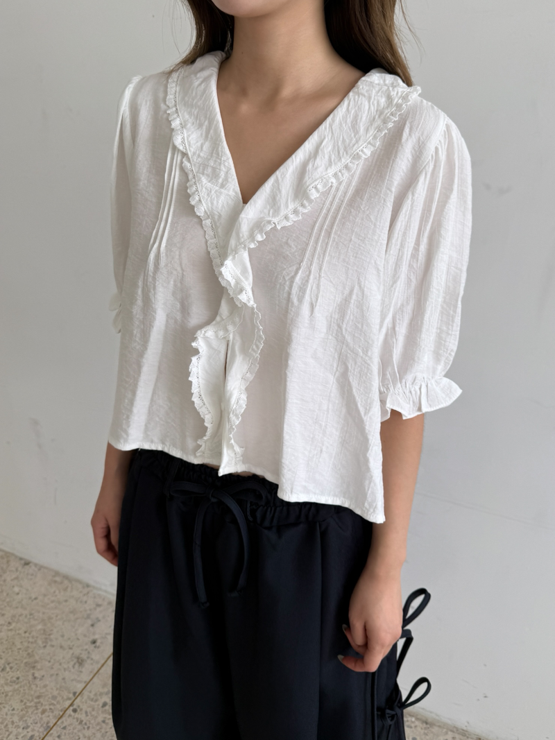 side ribbon wrap pants