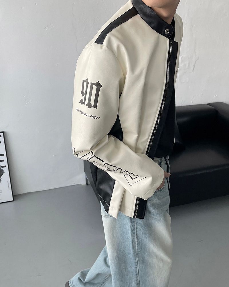 90's Bike Leather Jacket (2 colors)
