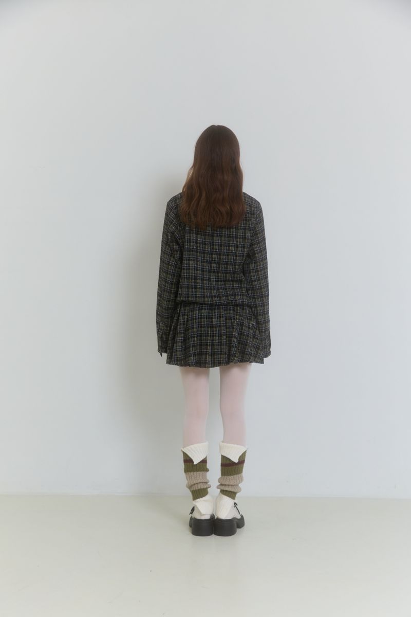 FROSTED CHECK DRESS