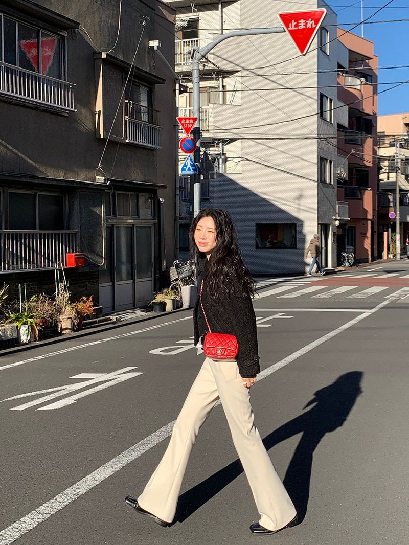 [MADE] [Wool Napping] Winter Warm Long Bootcut Slacks