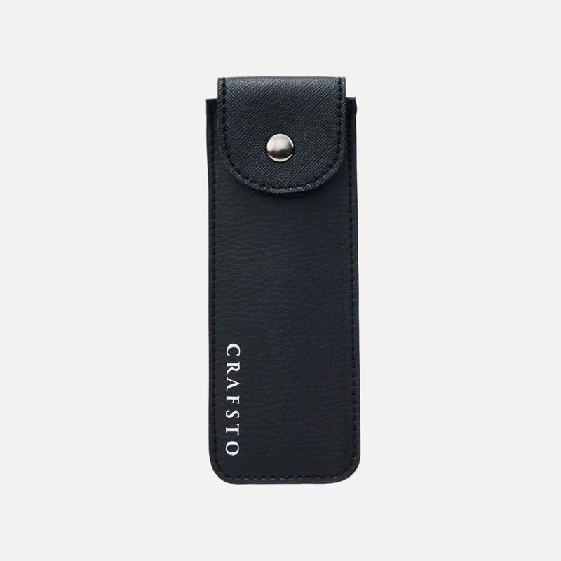 Mushroom Leather Pen Case with Flap