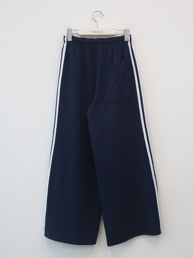pintuck track pants