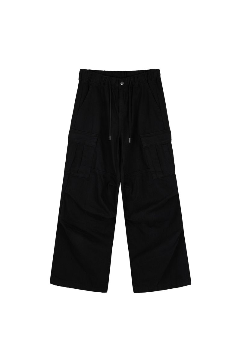 Slav pintuck cargo banding pants