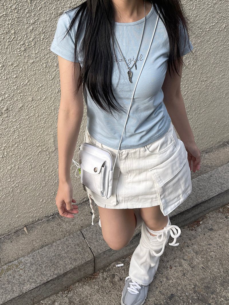 heenytsuki（ヒニツキ）の「Cute cubic slim t-shirt（Tops）」