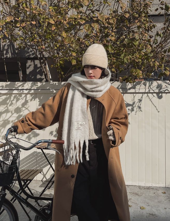 Kuma high neck maxi coat