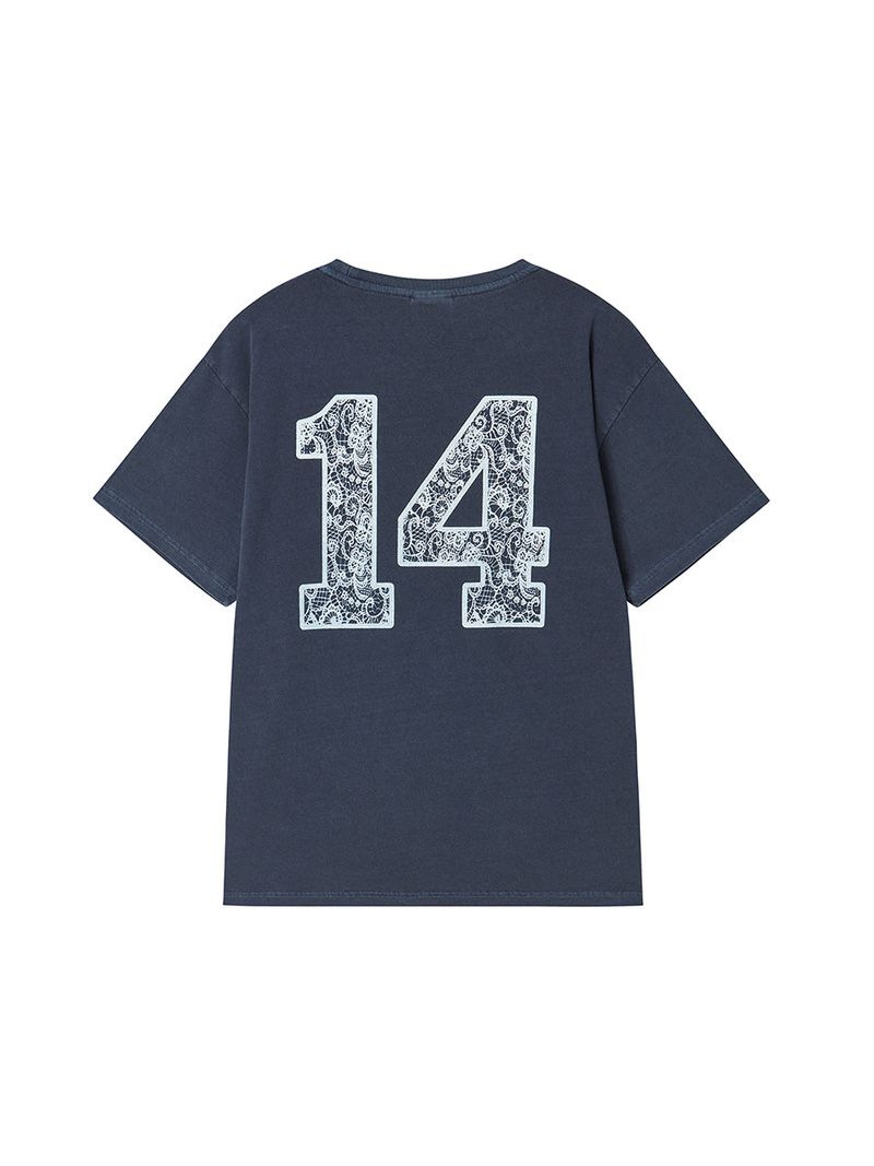 LACE LOGO TEE NAVY