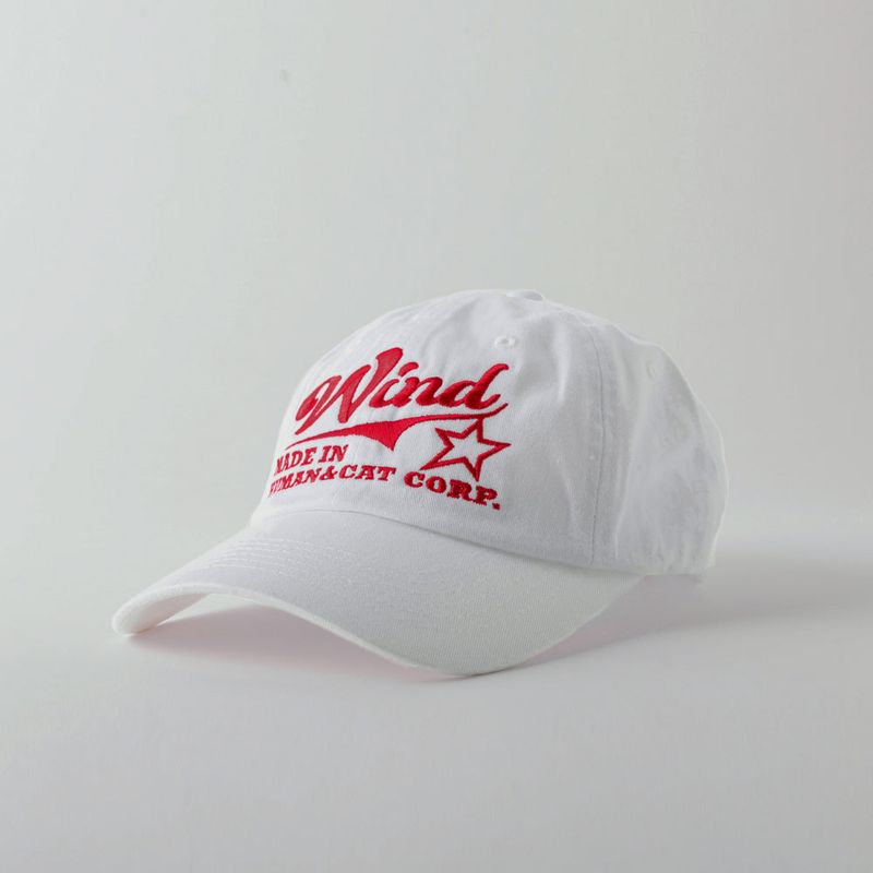 Human & Cat(ヒューマン&キャット)の「WIND WASHED COTTON BALL CAP / WHITE(Hats)」