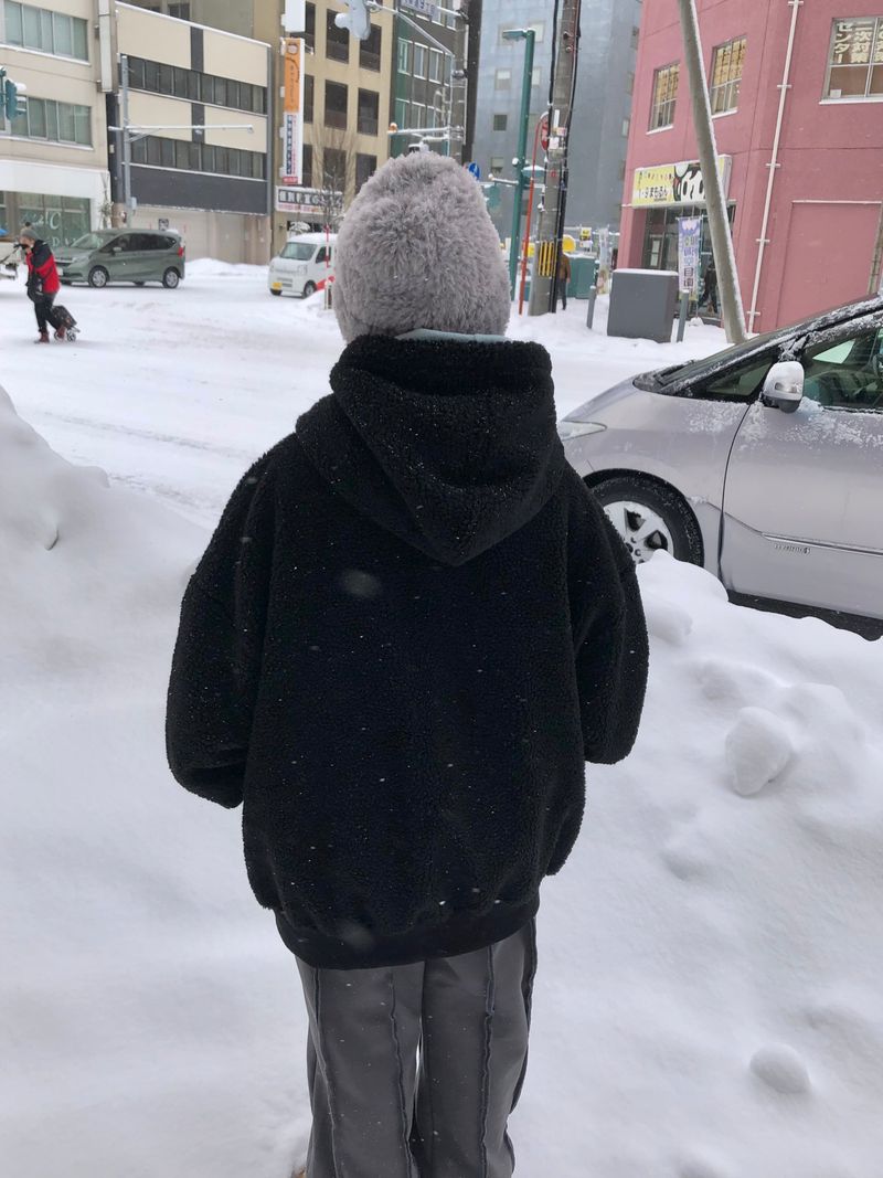 Pori hood zip-up