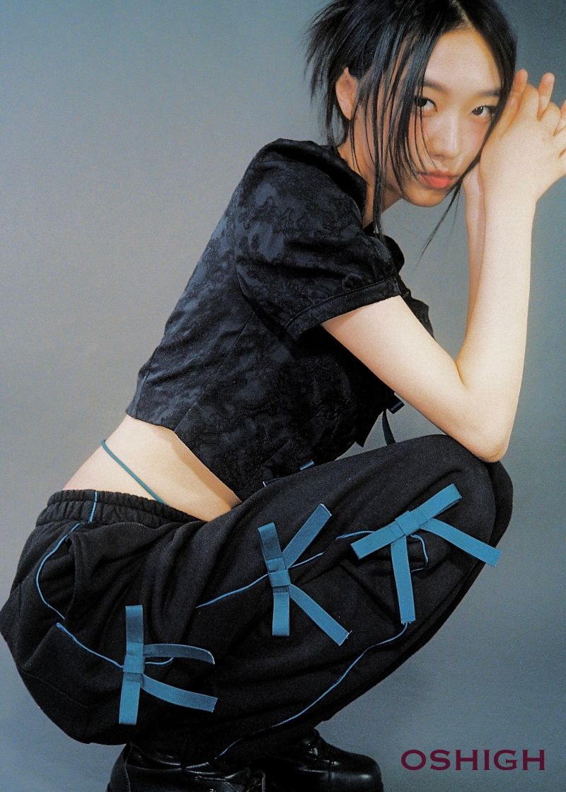 OSHIGH（オスハイ）の「Ribbon Jogger Pants(blue-Green)（Pants）」