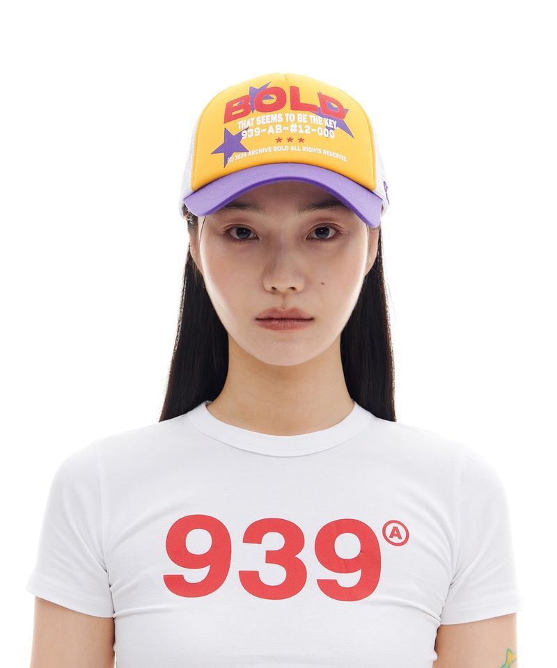 ARCHIVE BOLD(アーカイブボールド)の「BOLD TRUCKER MESH CAP (YELLOW)(Hats)」