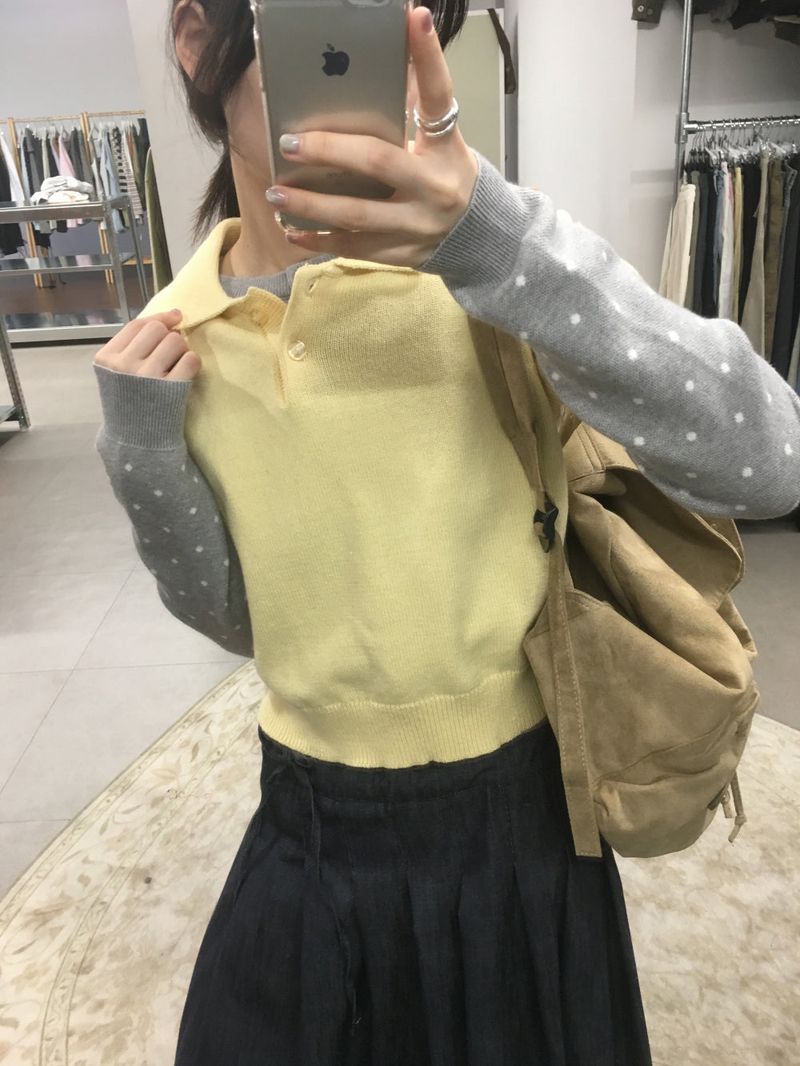 Vero Poa Dot Cardigan (3color)