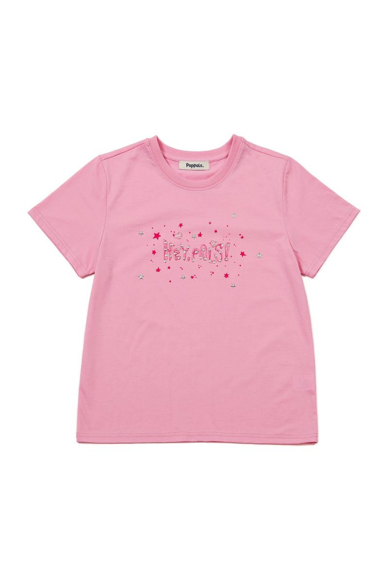 POPPALS（ポップパルズ）の「Hey Pals Milkyway T-shirt [Pink]（Tops）」