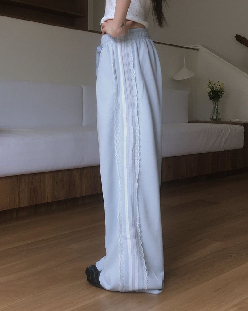 WONDER WONDER（ワンダーワンダー）の「Jaya Lace Track Wide two-way Pants（Pants）」
