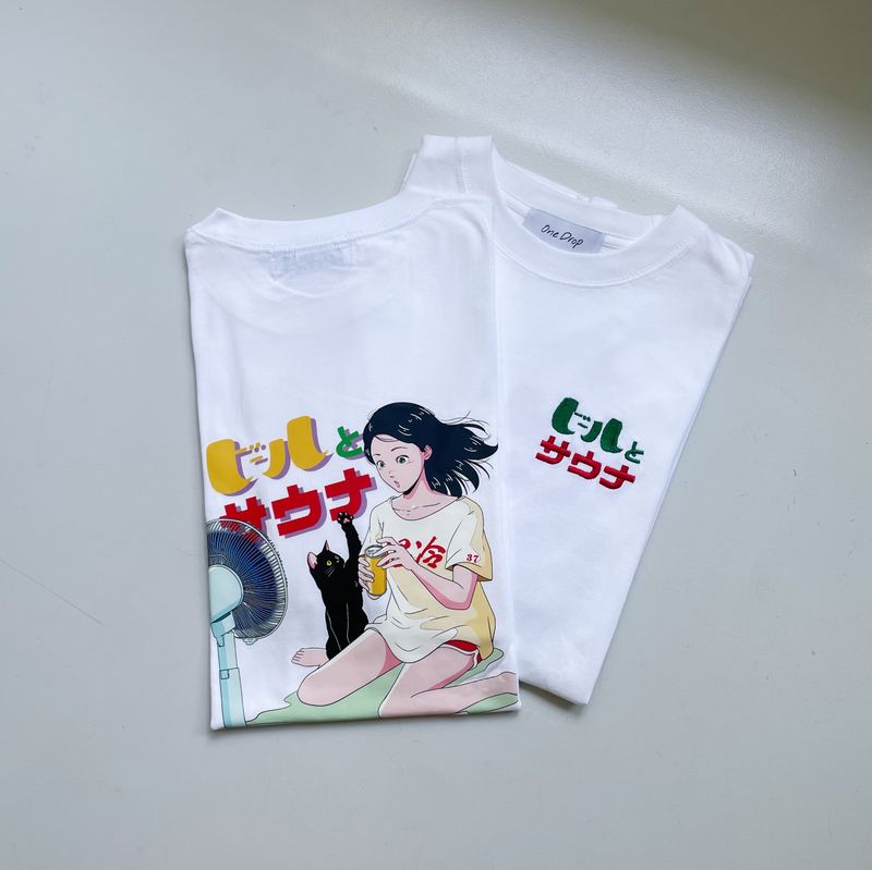 chao!×ふくだ ビールとサウナ®刺繍コラボTshirt