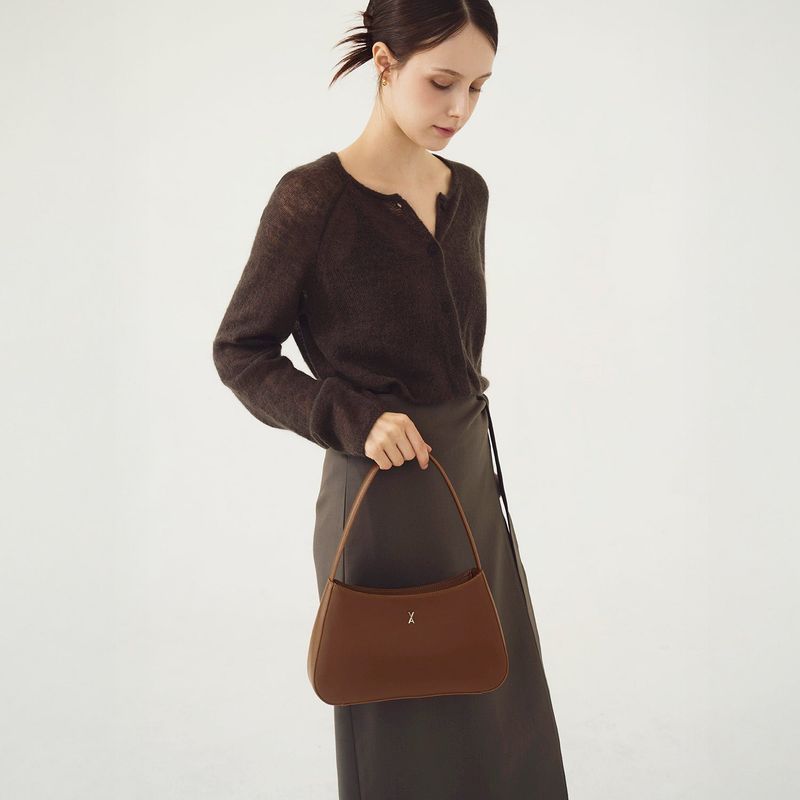 Lune Velo Hobo Bag Small Brown