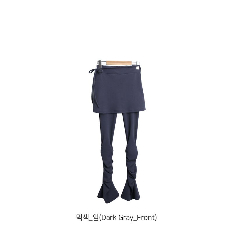 rush shirring skirt pt (2color)