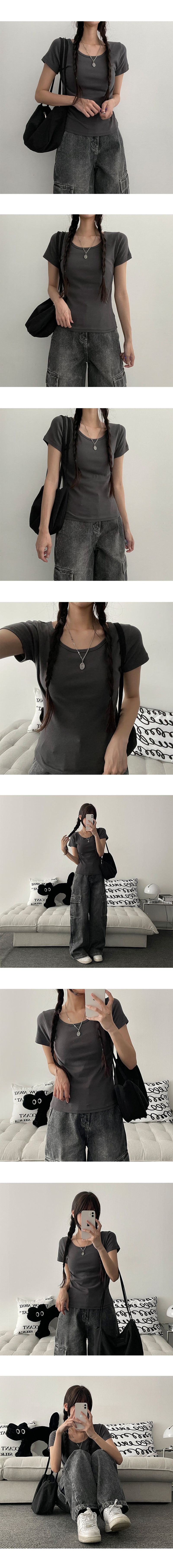 Weekly Slim Fit Basic Short Sleeve Tee