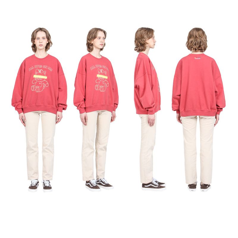 スウェットシャツ / All eyes on me sweatshirt - PINK