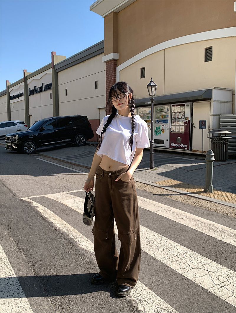 POINT BACK CLIP WIDE PANTS (3C)
