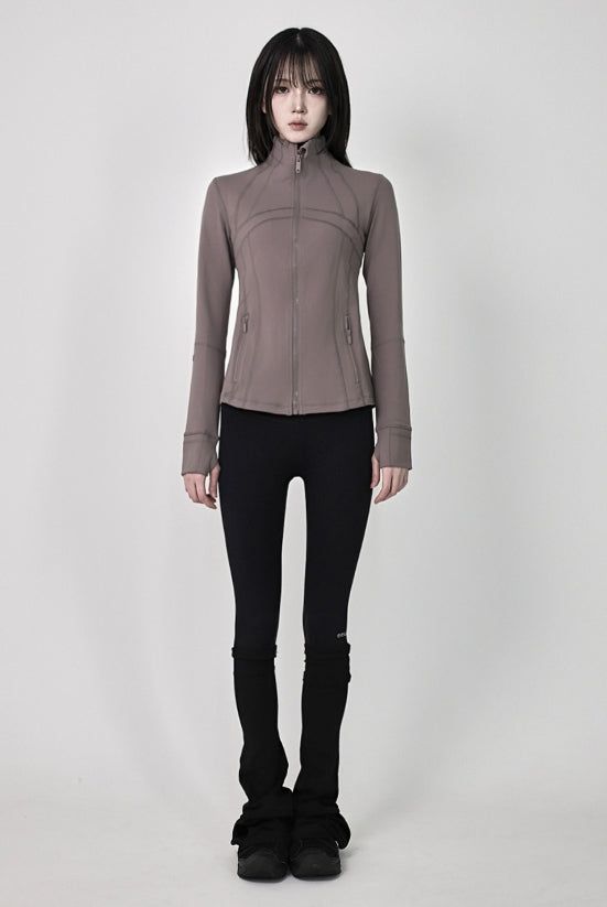 26SS★ [ EEUN MADE ] Layer velvet zip-up