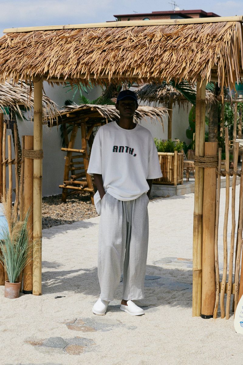 PIXEL PIN-KNIT 1/2 BOX TEE (Off-White)