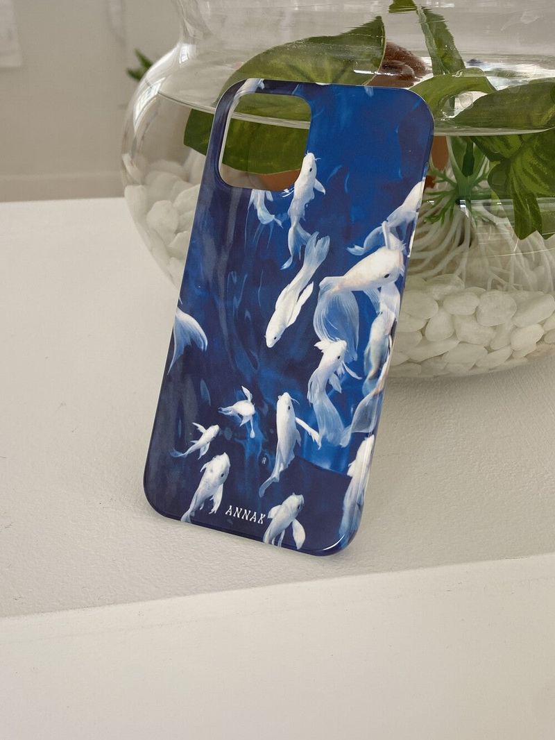 [deep ocean koi goldfish hard case]