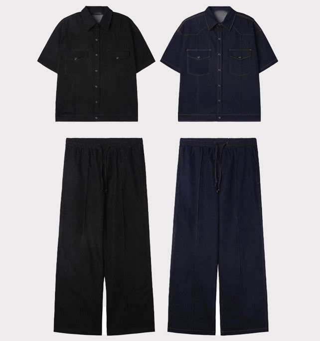 ASCLO Western Denim Set Up (2color)