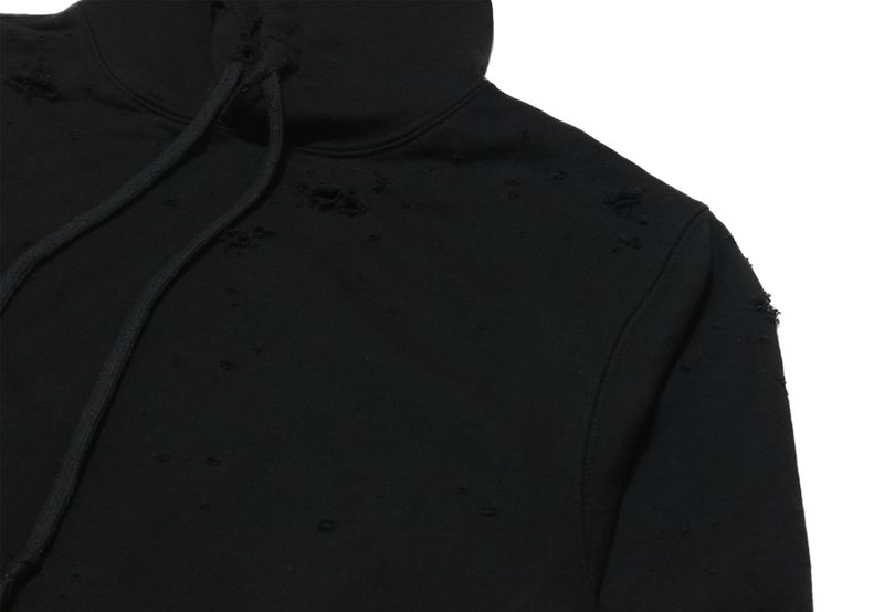 damage hoodie (black)