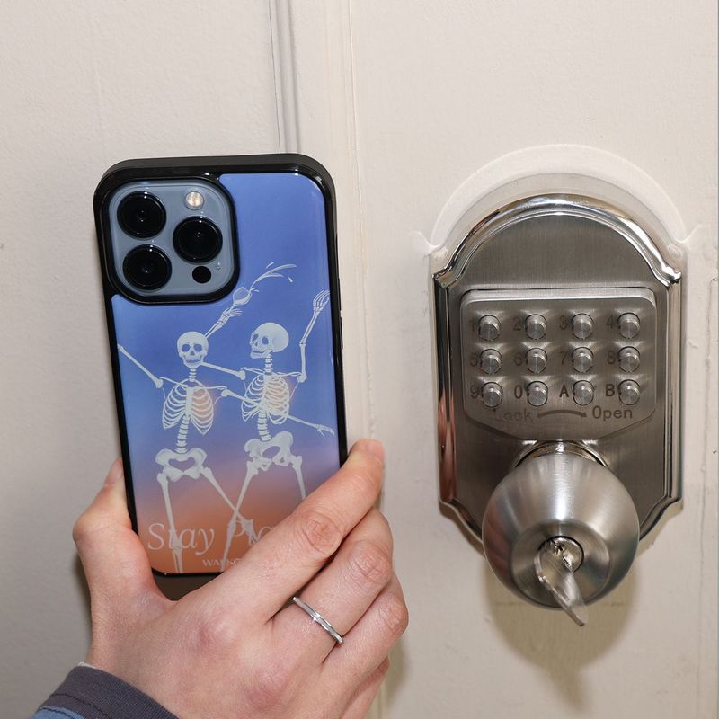 [Epoxy silver]Bone case