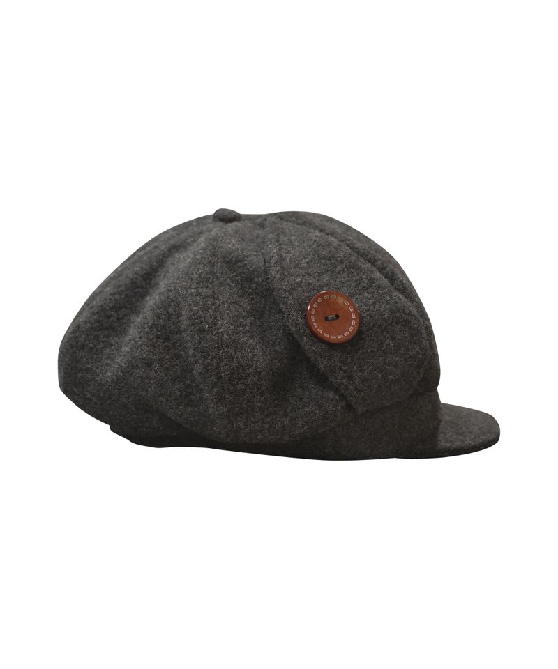 SIDE BUTTON HAT GREY