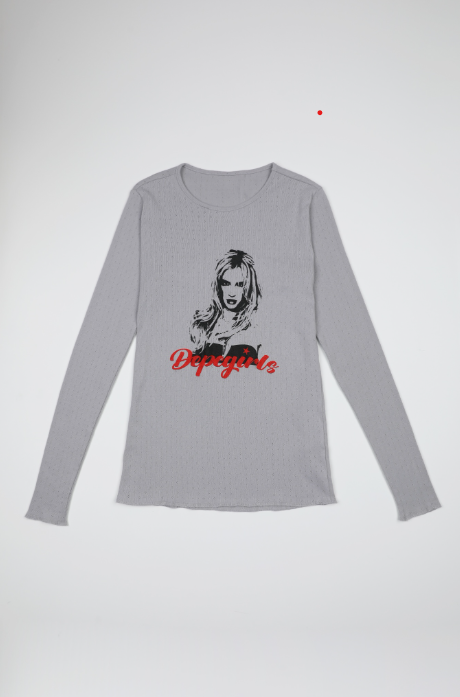 GIRL'S T-SHIRT - GRAY