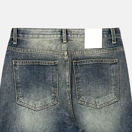 Growing cat washed bootcut denim