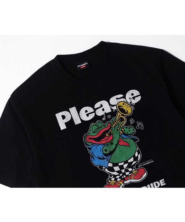 LB Shut Up Frog Washed Tee (Black)