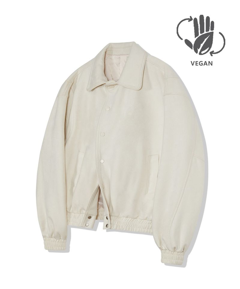 standard error（スタンダードエラー）の「87-STAN031 [Vegan Suede] Voldest Stylish Line Varsity Suede Jacket Ivory（Jackets/Outerwear）」