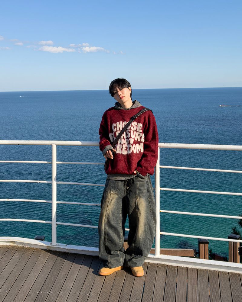 Ron layered stripe hoodie