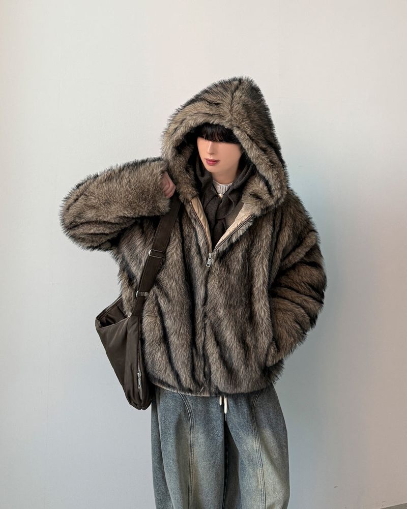 Balian Wolf Fur Jacket