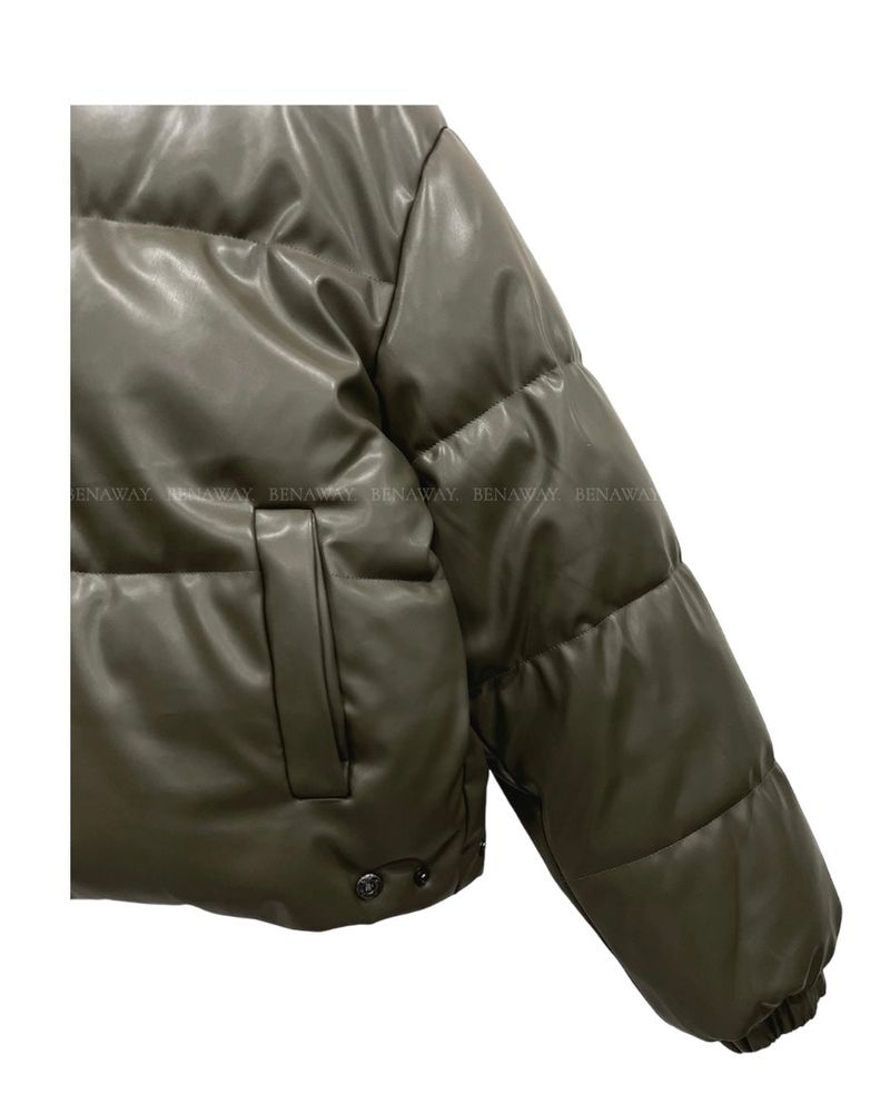 Mute Leather Short Padding Down Jumper 3C