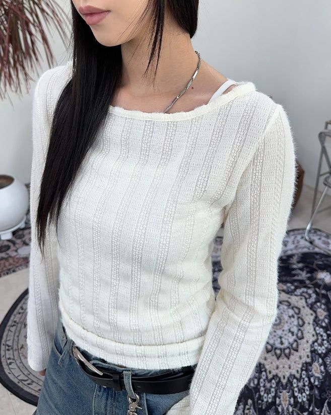 Ranuel Hairy Knit Long Sleeve