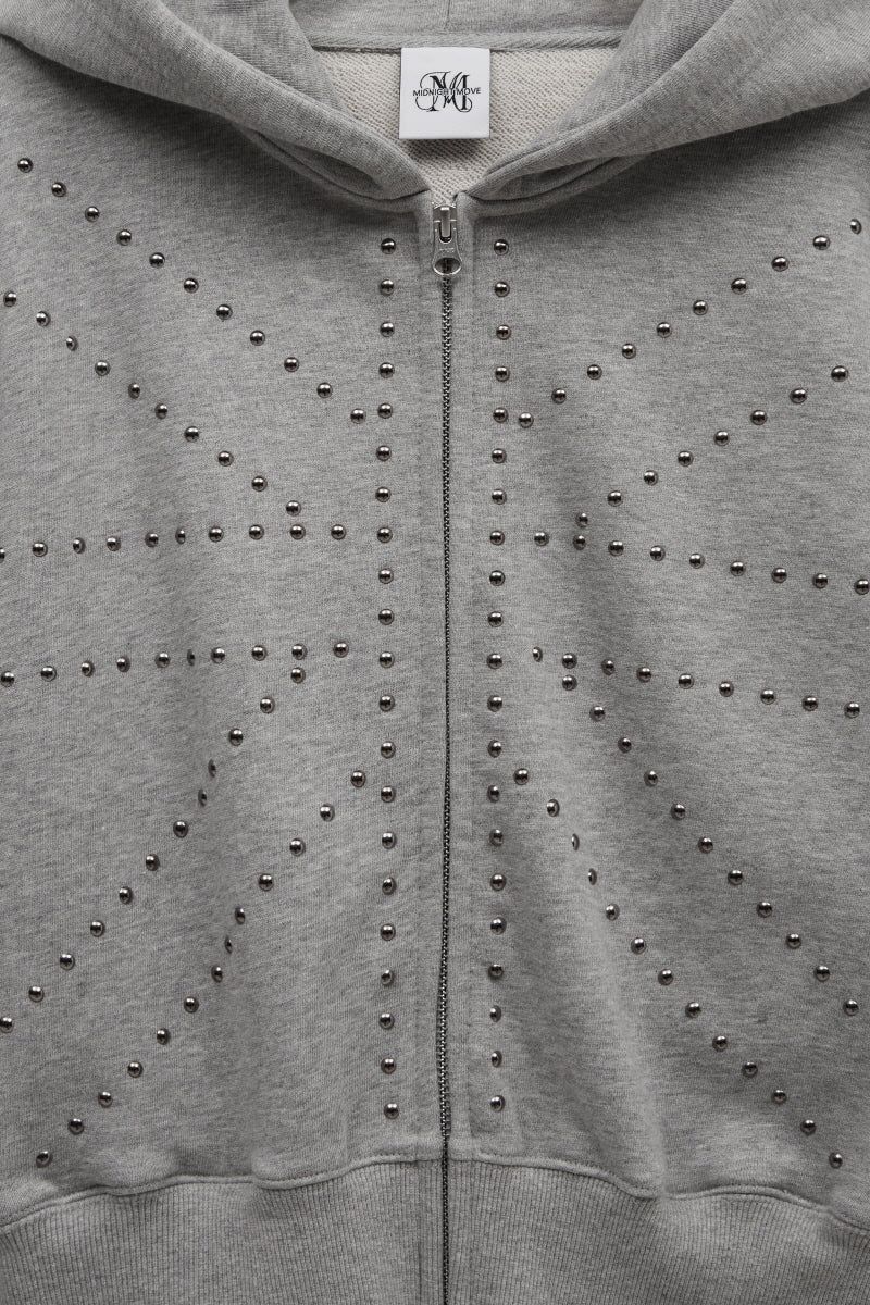 england hood zip up (grey)