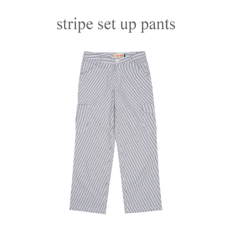 STRIPE CROP SHIRT_NAVY