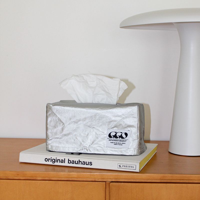 Tarpaulin tissue cover, tissue case